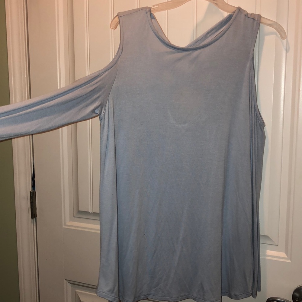 Baby blue dress top